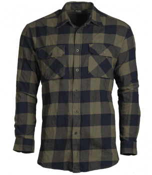 Black/OD Flannel Shirt Light XL
