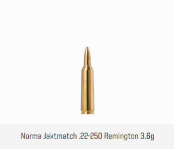 Norma .22-250 Remington FMJ 3,6g/55gr 50-pack
