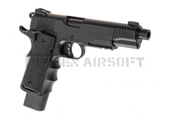 Army Armament M1911 Extended Full Metal GBB Black