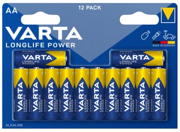 VARTA Batteri Longlife Power LR6 AA 12-p 