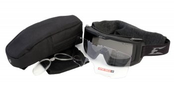 Edge Blizzard - Black Goggle / Clear & G-15 Vapor Shield E8812