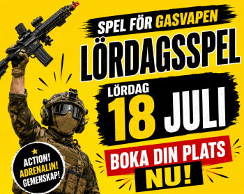 Lördagsspel 18/7 Endast gasvapen
