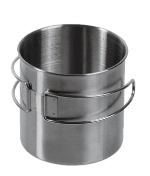 Miltec Stainless Steel Mug 800ml Wire Handle