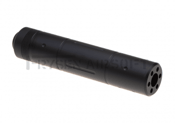 Metal 155mm D Type Silencer Black