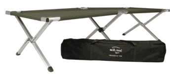 Miltec OD US Style Alum. Folding Cot With Bag