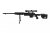 Well MB4411D UPV Upgraded Sniper Rifle with scope and bipod Black