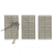 Snigel MOLLE LC Velcro panel set 1.0 Beige
