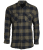 Black/OD Flannel Shirt Light L