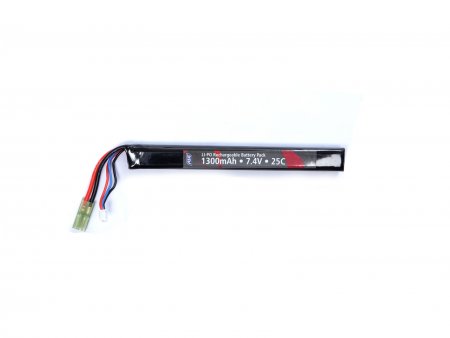 Battery, 7.4V 1300 mAh, LI-PO, single stick