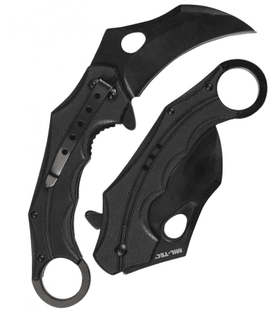 Miltec Black G10 One-Hand Knife Karambit