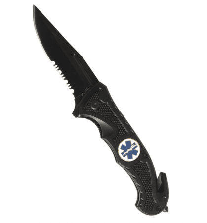Miltec Black Car Knife Rescue