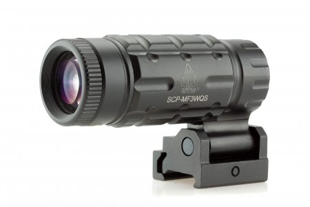Leapers 3X Magnifier with Innovative Flip-to-side Quick Detach Picatinny Mount