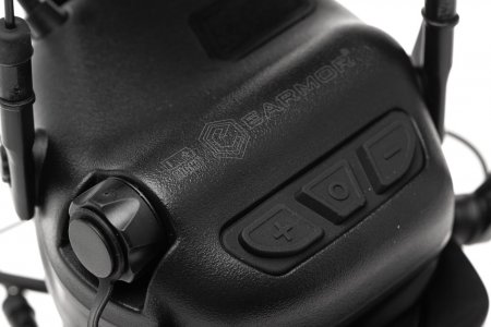 Earmor M32X Plus Hearing Protection Set for ARC Helmet Rails Black