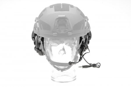 Earmor M32X Plus Hearing Protection Set for ARC Helmet Rails Black