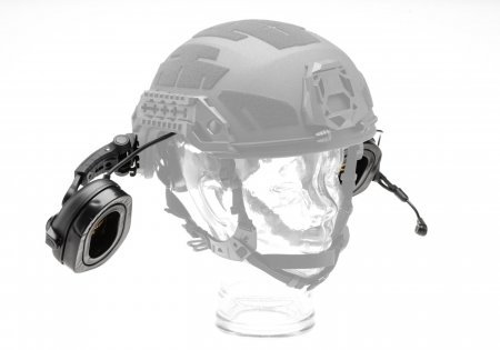 Earmor M32X Plus Hearing Protection Set for ARC Helmet Rails Black
