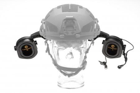 Earmor M32X Plus Hearing Protection Set for ARC Helmet Rails Black