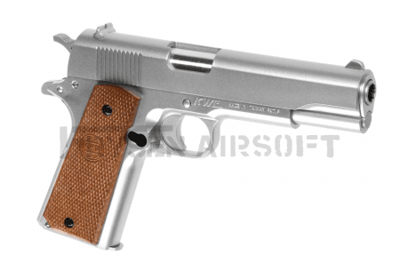KWC M1911 Silver Spring Gun Silver