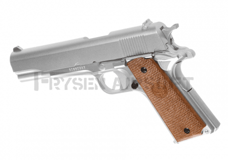 KWC M1911 Silver Spring Gun Silver