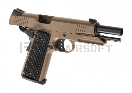 Army Armament M1911 Tactical Full Metal GBB Desert