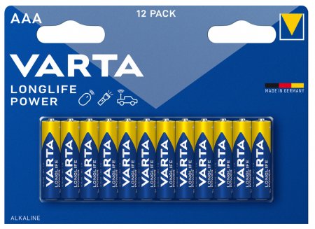VARTA Batteri Longlife Power LR03 AAA 12-p 