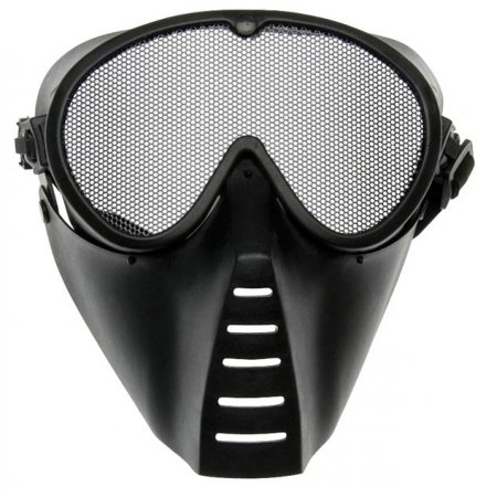 Grid mask, medium, black