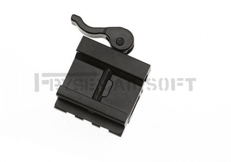 Leapers QD Angle Mount Double Rail 3-Slot Black