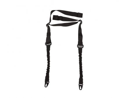 Sling, 2-point, black, bungee