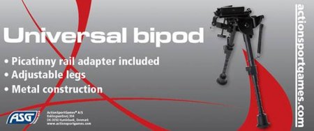Bipod, universal with rail adaptor 