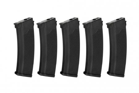 Specna Arms 5-pack 175rd Mid-Cap Magazines for J Series - Black