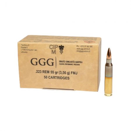 GGG .223Rem FMJ 3,56g/55gr 50-pack
