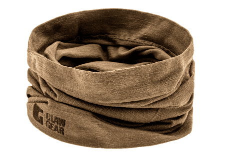 Clawgear Merino Seamless Neck Gaiter Long Stonegrey Olive One Size