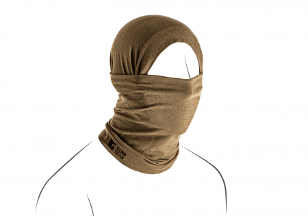 Clawgear Merino Seamless Neck Gaiter Long Stonegrey Olive One Size