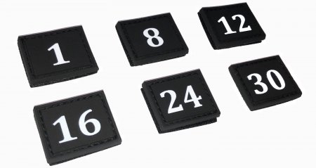 Patch Black Rubber Number 22
