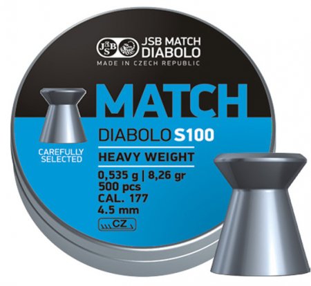 JSB Blue Match Diabolo, S100 4,50mm - 0,535g 500pcs