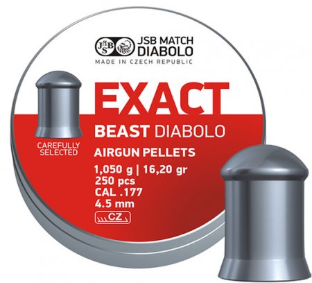 JSB EXACT BEAST, 4,52MM - 1,050G 250pcs
