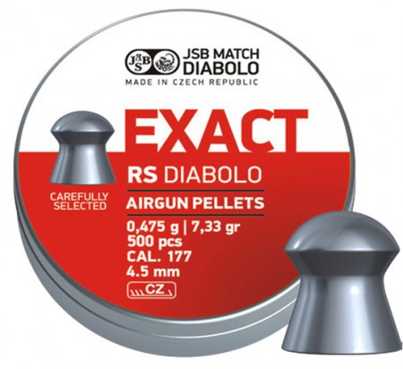 JSB EXACT RS, 4,52MM - 0,475G 500pcs