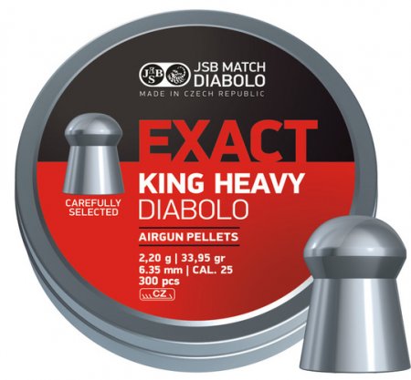 JSB Exact King Heavy 6,35 mm - 2,2 g 150pcs