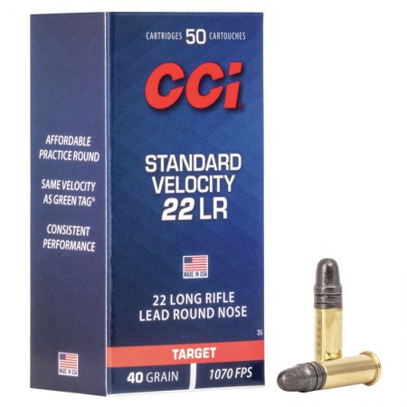 CCI Target .22Lr Standard Velocity Lead RN 40gr 1000-pack