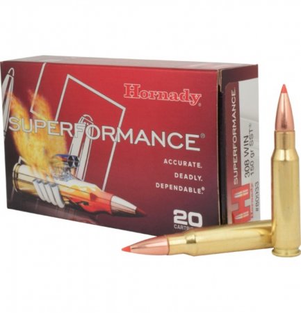 Hornady Superformance Ammunition 308 Win 150 GR SST SPF 20/Box