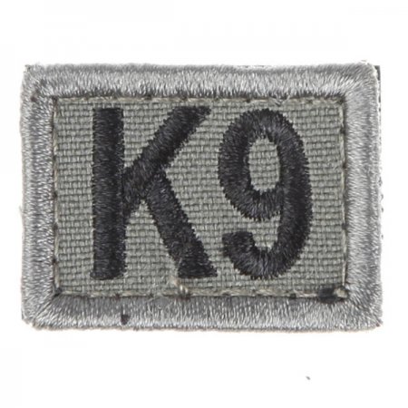 Snigel Litet K9märke -12 Grå/Svart