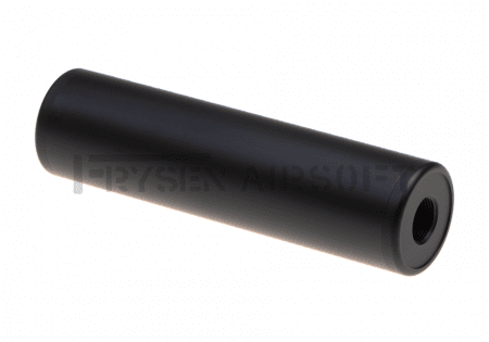 Metal 130x35mm Smooth Silencer Black