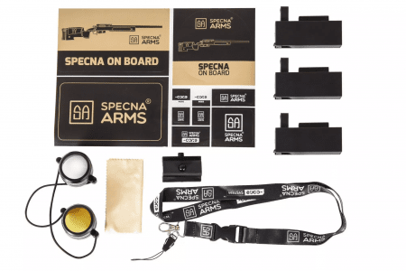 Specna Arms SA-S03 CORE High Velocity Sniper Rifle Replica with Scope and Bipod - Olive