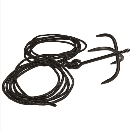 Miltec Grappling Hook With Rope & Safety Catch