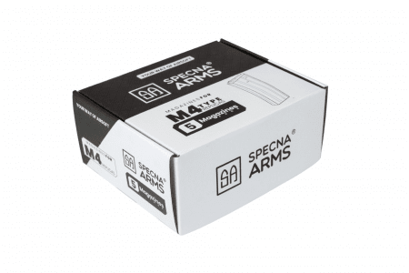Specna Arms Set of 5 Mid-Cap 120 BB Magazines for M4/M16 Replicas - Grey