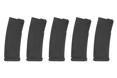 Specna Arms Set of 5 125BBs S-Mag Mid-Cap magazines - black