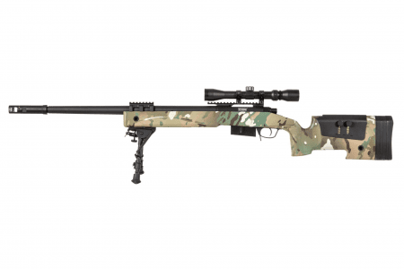 Specna Arms SA-S03 CORE High Velocity Sniper Rifle Replica with Scope and Bipod - Multicam
