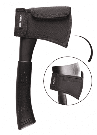 Miltec Black Hatchet Steel w. Cover
