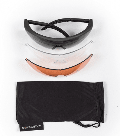 BLACK SAFETY GOGGLES SWISS EYE® RAPTOR